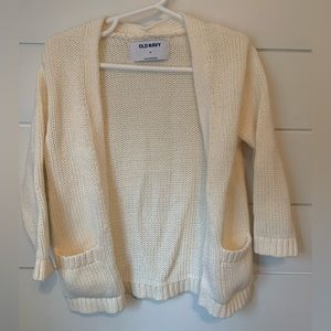 Old Navy toddler cream cardigan